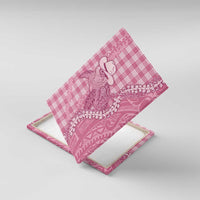 Pink Hawaii Palaka Cowboy Turtle Canvas Wall Art Hawaiian Paniolo Puakenikeni Maile Lei - Polynesian Pride