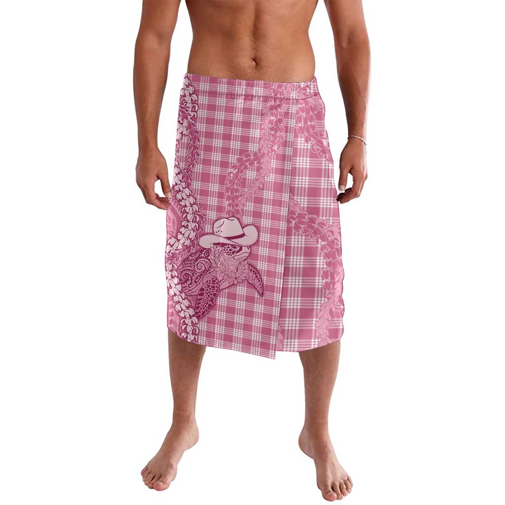 Pink Hawaii Palaka Cowboy Turtle Lavalava Hawaiian Paniolo Puakenikeni Maile Lei - Polynesian Pride