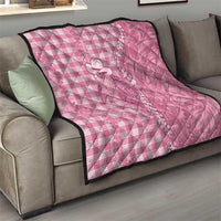 Pink Hawaii Palaka Cowboy Turtle Quilt Hawaiian Paniolo Puakenikeni Maile Lei - Polynesian Pride