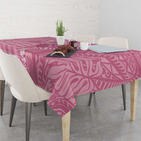 Pink Hawaii Palaka Cowboy Turtle Tablecloth Hawaiian Paniolo Puakenikeni Maile Lei - Polynesian Pride