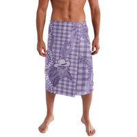 Purple Hawaii Palaka Cowboy Turtle Lavalava Hawaiian Paniolo Puakenikeni Maile Lei - Polynesian Pride