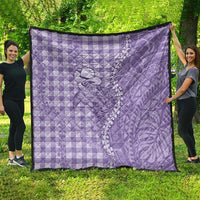Purple Hawaii Palaka Cowboy Turtle Quilt Hawaiian Paniolo Puakenikeni Maile Lei - Polynesian Pride