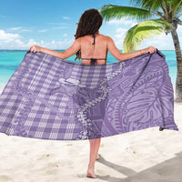 Purple Hawaii Palaka Cowboy Turtle Sarong Hawaiian Paniolo Puakenikeni Maile Lei - Polynesian Pride