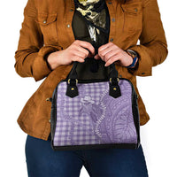 Purple Hawaii Palaka Cowboy Turtle Shoulder Handbag Hawaiian Paniolo Puakenikeni Maile Lei - Polynesian Pride