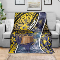 Tokelau Blanket National Badge Waves Style