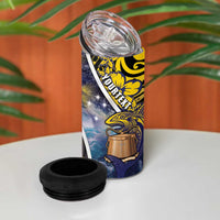 Personalised Tokelau 4 in 1 Can Cooler Tumbler National Badge Waves Style