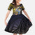 Personalised Tokelau Family Matching Summer Maxi Dress and Hawaiian Shirt National Badge Waves Style
