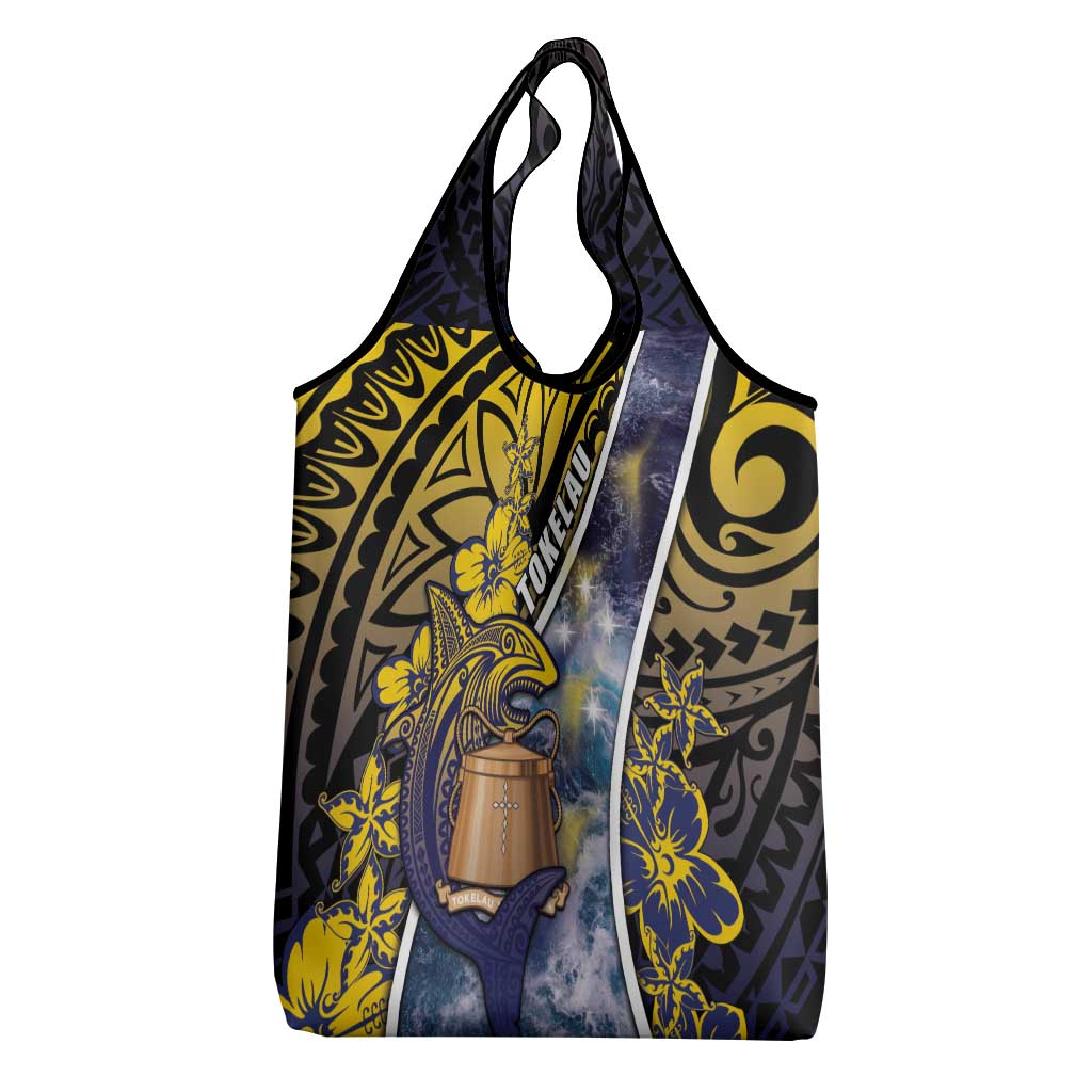 Tokelau Grocery Bag National Badge Waves Style