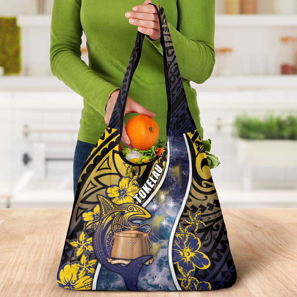 Tokelau Grocery Bag National Badge Waves Style
