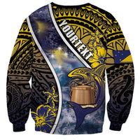 Personalised Tokelau Sweatshirt National Badge Waves Style
