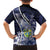 Personalised Pitcairn Islands Family Matching Long Sleeve Bodycon Dress and Hawaiian Shirt Coat Of Arms Waves Style