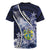 Personalised Pitcairn Islands Rugby Jersey Coat Of Arms Waves Style