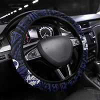 Pitcairn Islands Steering Wheel Cover Coat Of Arms Waves Style