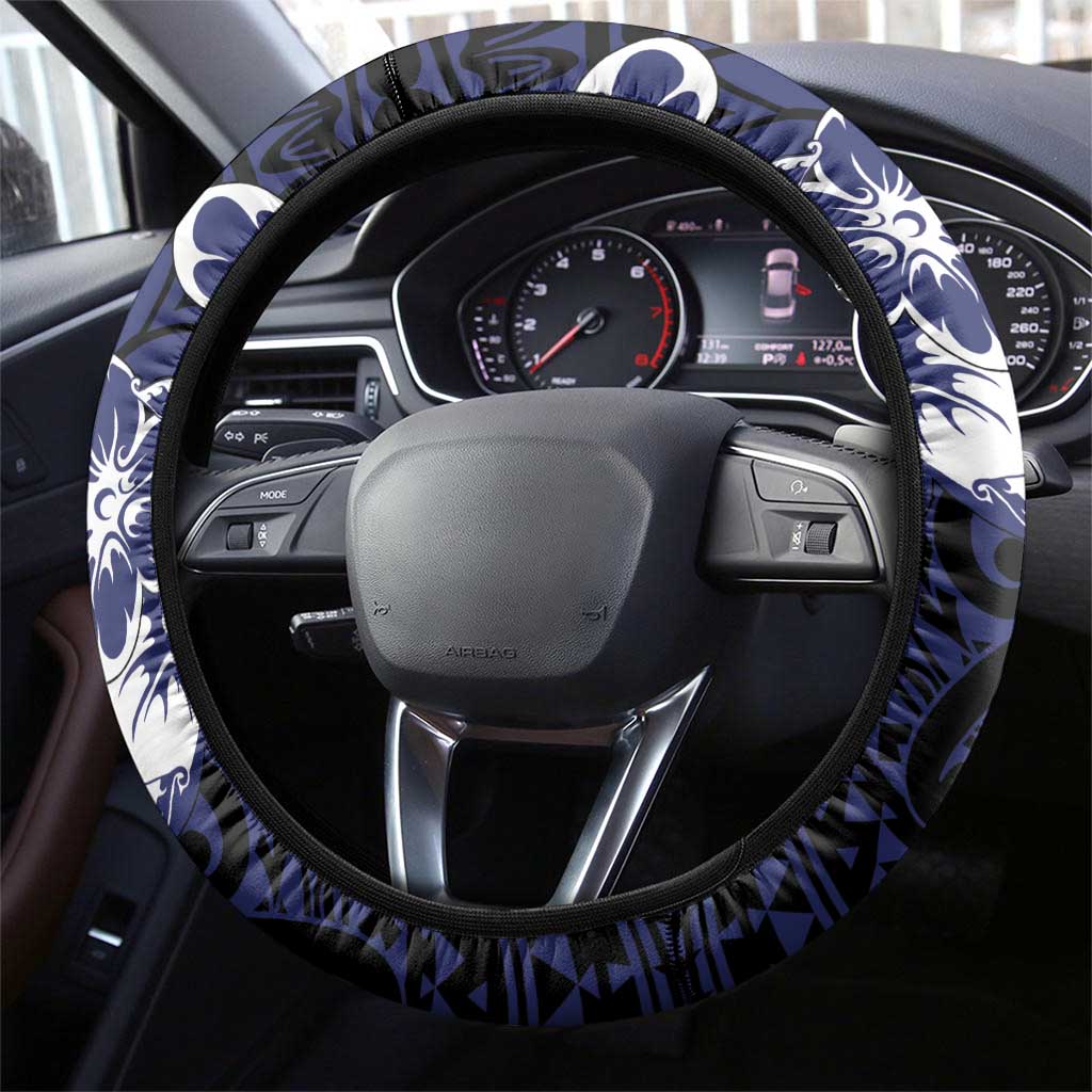 Pitcairn Islands Steering Wheel Cover Coat Of Arms Waves Style