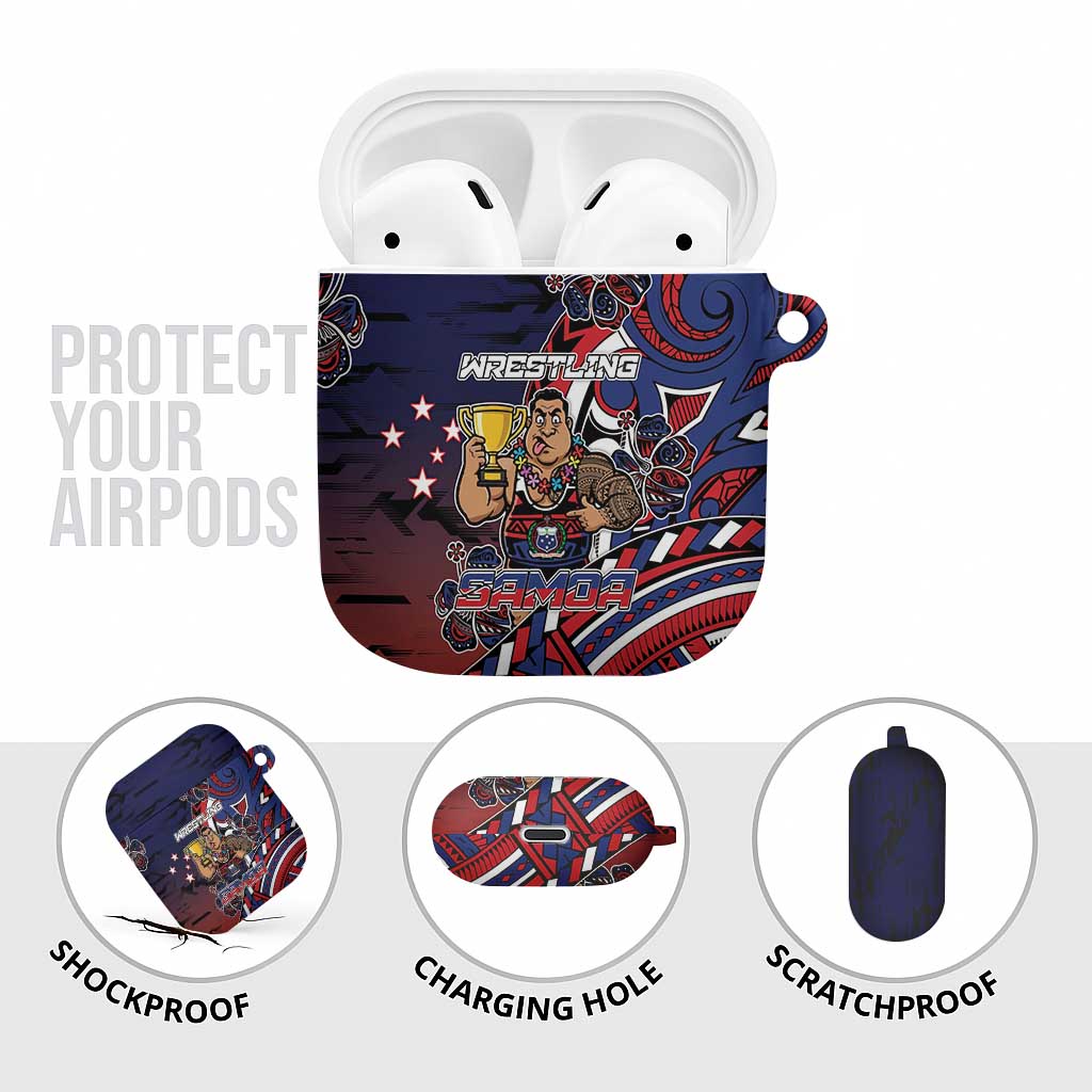 Samoa Wrestling AirPods Case Polynesian Warrior Funny Style - Polynesian Pride