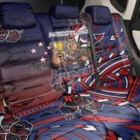Samoa Wrestling Back Car Seat Cover Polynesian Warrior Funny Style - Polynesian Pride