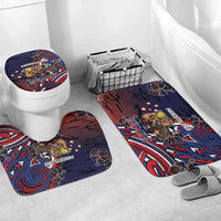 Samoa Wrestling Bathroom Set Polynesian Warrior Funny Style - Polynesian Pride