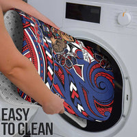 Samoa Wrestling Bathroom Set Polynesian Warrior Funny Style - Polynesian Pride