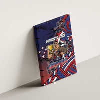 Samoa Wrestling Canvas Wall Art Polynesian Warrior Funny Style - Polynesian Pride