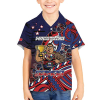 Personalised Samoa Wrestling Family Matching Short Sleeve Bodycon Dress and Hawaiian Shirt Polynesian Warrior Funny Style - Polynesian Pride