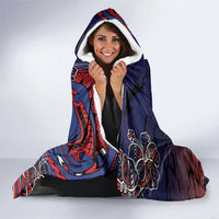Samoa Wrestling Hooded Blanket Polynesian Warrior Funny Style - Polynesian Pride