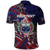 Personalised Samoa Wrestling Polo Shirt Polynesian Warrior Funny Style - Polynesian Pride