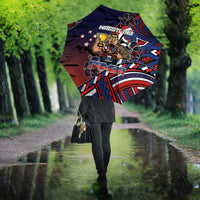 Samoa Wrestling Umbrella Polynesian Warrior Funny Style - Polynesian Pride