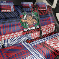Samoa Boxing Back Car Seat Cover Samoan Boxer Funny Style - Polynesian Pride