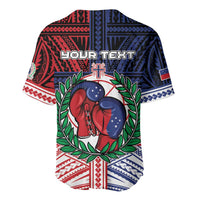 Personalised Samoa Boxing Baseball Jersey Samoan Boxer Funny Style DT05 - Polynesian Pride