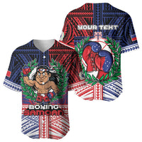 Personalised Samoa Boxing Baseball Jersey Samoan Boxer Funny Style DT05 - Polynesian Pride