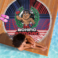 Samoa Boxing Beach Blanket Samoan Boxer Funny Style - Polynesian Pride