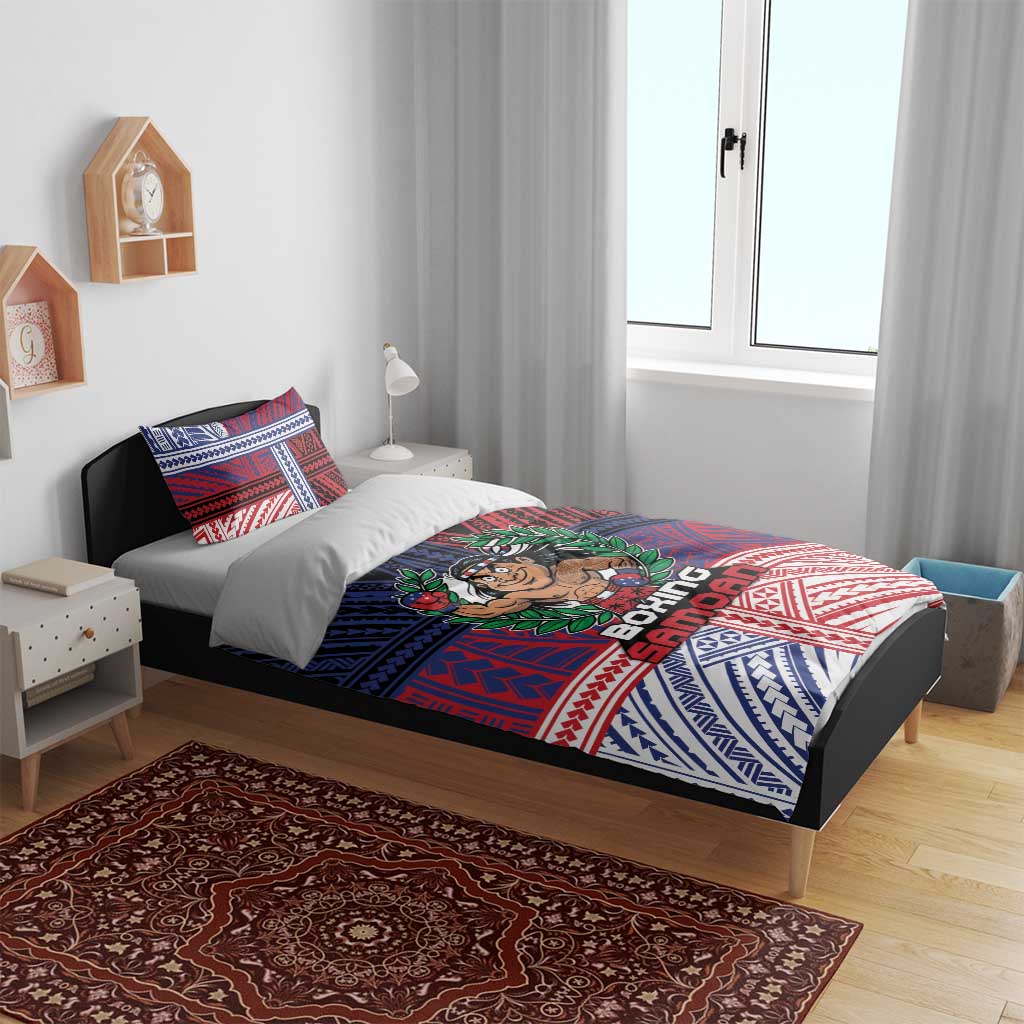 Samoa Boxing Bedding Set Samoan Boxer Funny Style - Polynesian Pride