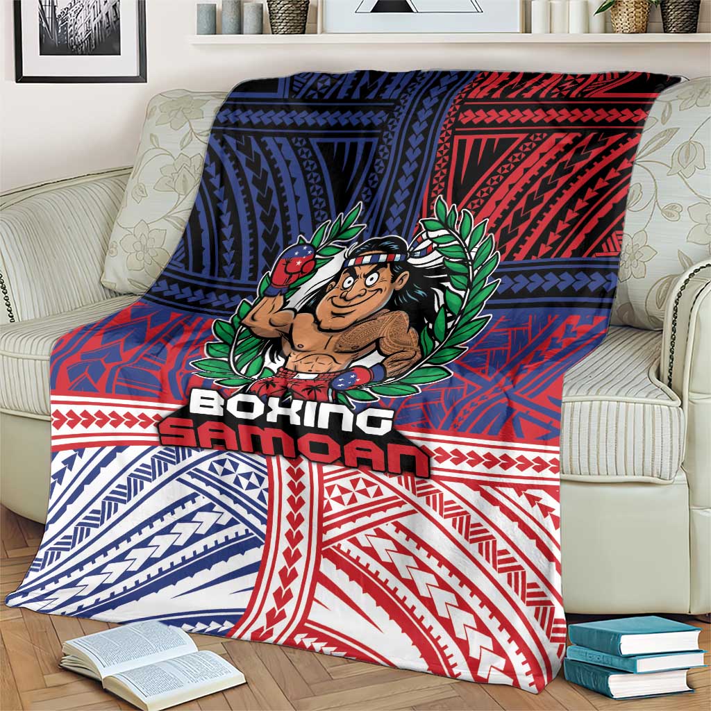 Samoa Boxing Blanket Samoan Boxer Funny Style - Polynesian Pride