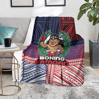 Samoa Boxing Blanket Samoan Boxer Funny Style - Polynesian Pride