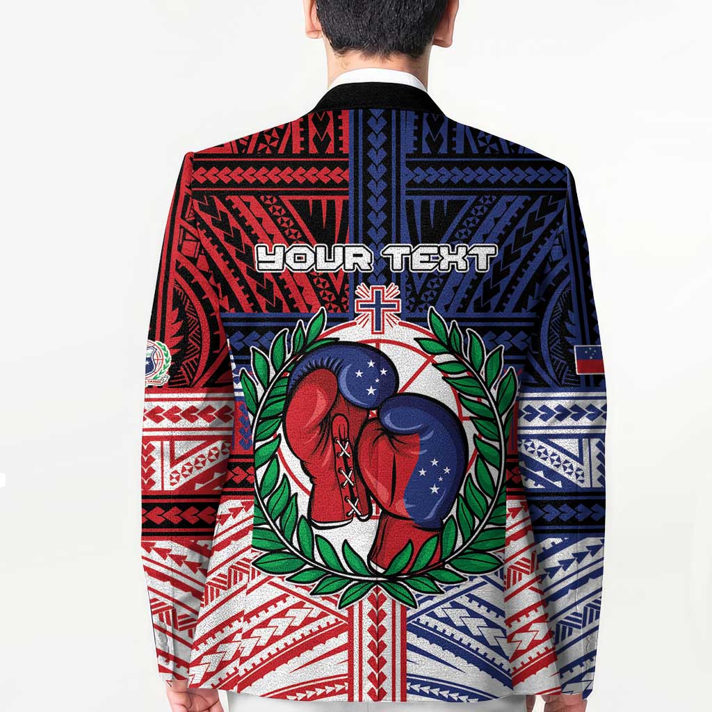Personalised Samoa Boxing Blazer Samoan Boxer Funny Style - Polynesian Pride