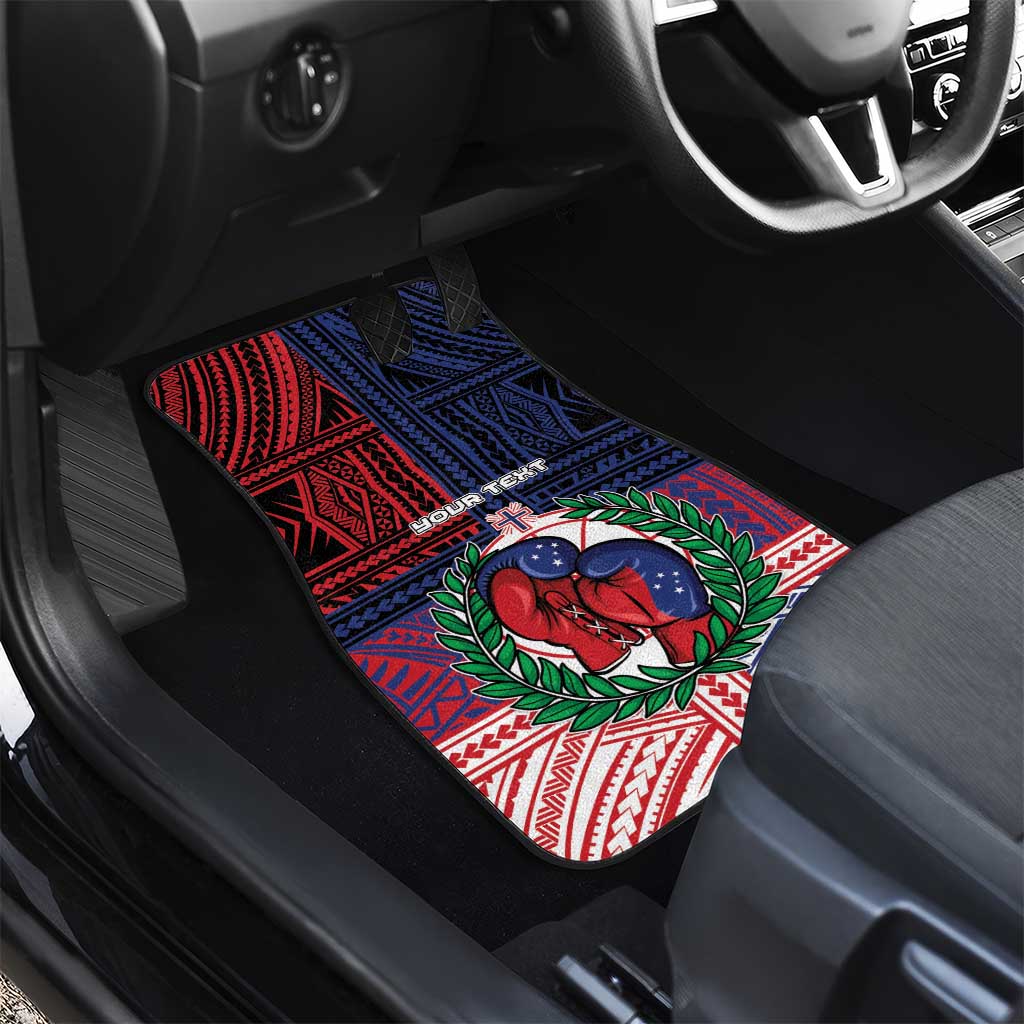 Personalised Samoa Boxing Car Mats Samoan Boxer Funny Style - Polynesian Pride
