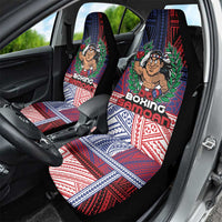 Samoa Boxing Car Seat Cover Samoan Boxer Funny Style - Polynesian Pride