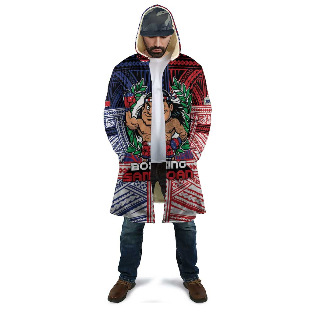 Personalised Samoa Boxing Cloak Samoan Boxer Funny Style - Polynesian Pride