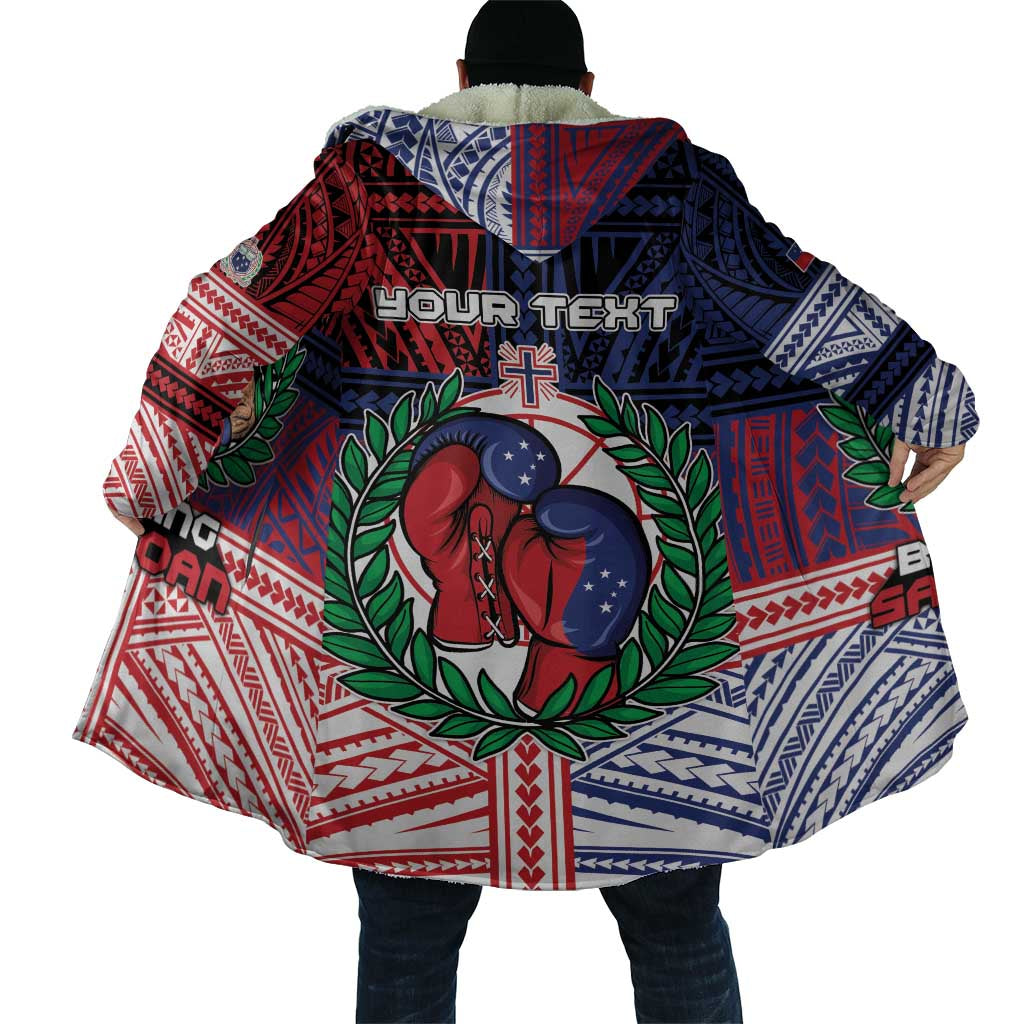 Personalised Samoa Boxing Cloak Samoan Boxer Funny Style - Polynesian Pride