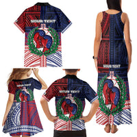 Personalised Samoa Boxing Family Matching Tank Maxi Dress and Hawaiian Shirt Samoan Boxer Funny Style - Polynesian Pride