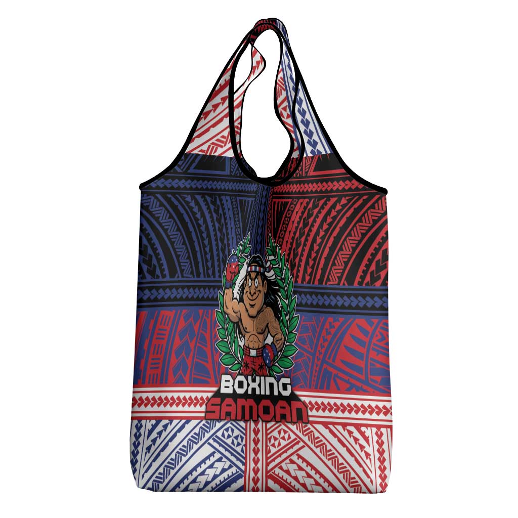 Samoa Boxing Grocery Bag Samoan Boxer Funny Style - Polynesian Pride