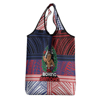 Samoa Boxing Grocery Bag Samoan Boxer Funny Style - Polynesian Pride
