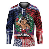 Personalised Samoa Boxing Hockey Jersey Samoan Boxer Funny Style - Polynesian Pride