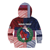 Personalised Samoa Boxing Kid Hoodie Samoan Boxer Funny Style - Polynesian Pride