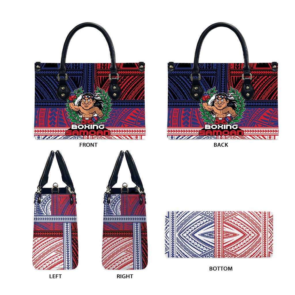 Samoa Boxing Leather Bag Samoan Boxer Funny Style - Polynesian Pride