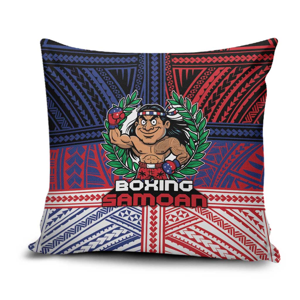 Samoa Boxing Pillow Cover Samoan Boxer Funny Style - Polynesian Pride