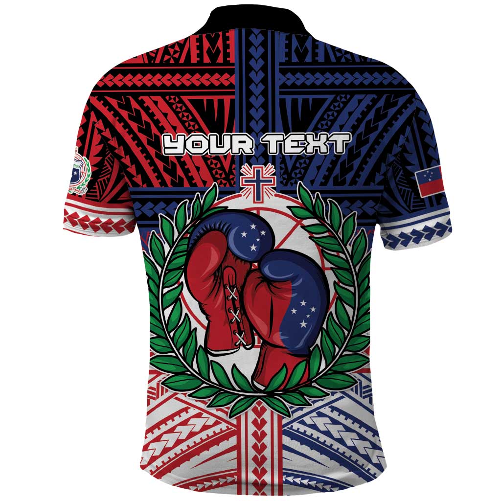 Personalised Samoa Boxing Polo Shirt Samoan Boxer Funny Style - Polynesian Pride