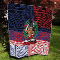 Samoa Boxing Quilt Samoan Boxer Funny Style - Polynesian Pride