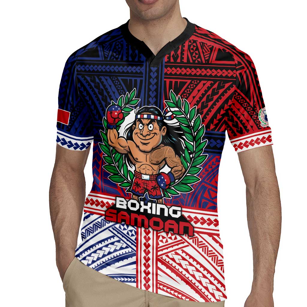 Personalised Samoa Boxing Rugby Jersey Samoan Boxer Funny Style - Polynesian Pride