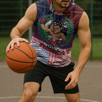 Personalised Samoa Boxing Sleeveless Hoodie Samoan Boxer Funny Style - Polynesian Pride